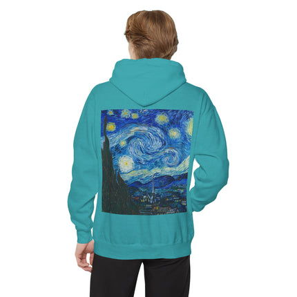 The Starry Night by Vincent Van Gogh Unisex Garment-Dyed Hoodie