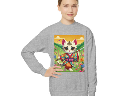 Samurai Kitten Youth Crewneck Sweatshirt