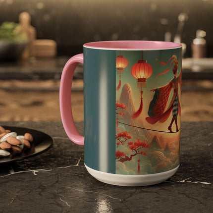 The Lantern Walker Colorful Mugs (11oz, 15oz)