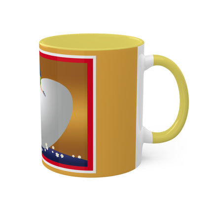 Crack-Up Comedy: The Great Egg Duel Colorful Mugs, 11oz