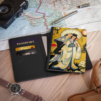 Golden Embrace Passport Cover