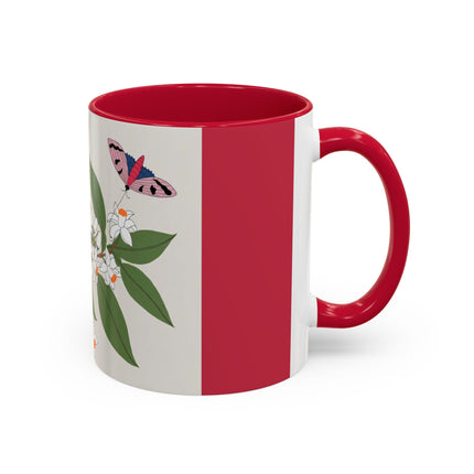 Blue Tit & Butterfly Colorful Mugs – Spring Harmony & Delicate Beauty