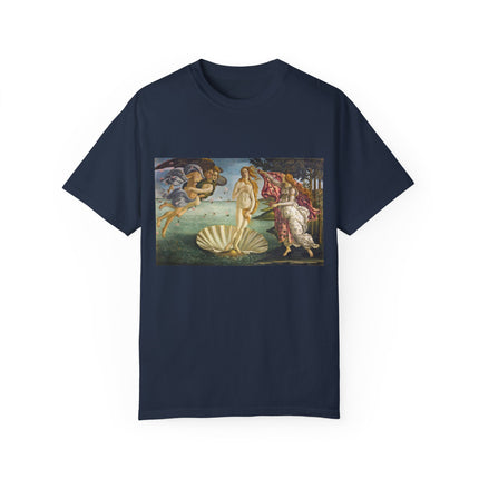 Birth of Venus by Sandro Botticelli Unisex Garment-Dyed T-shirt