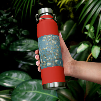 Almond Blossom by Vincent van Gogh Copper Vacuum Insulated Bottle, 22oz