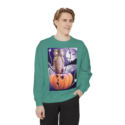 The Startled Pumpkin Unisex Garment-Dyed Sweatshirt