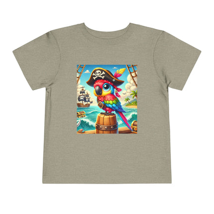 Captain Parrot and the Treasure Seas Toddler Short Sleeve Tee