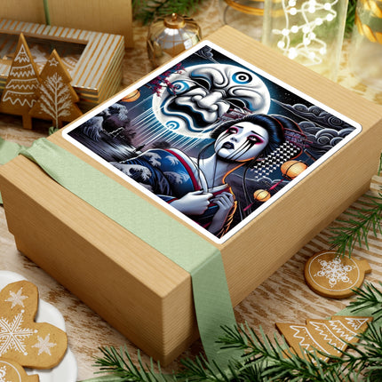 Geisha’s Black Ink Tears Kiss-Cut Stickers (4 Sizes)