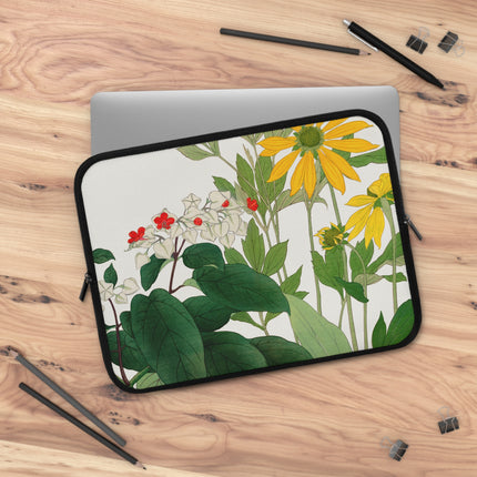 Clerodendrum & Rudbeckia by Tanigami Kônan Laptop Sleeve