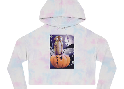 The Startled Pumpkin Women’s Cropped Hooded Sweatshirt