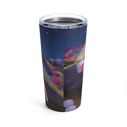 Slumbering Fairy on a Mushroom Tumbler 20oz