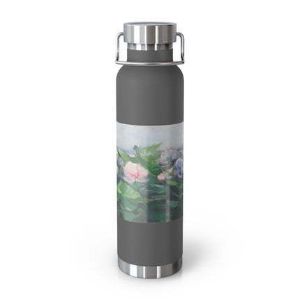 Water Lilies by Karl Hagemeister Copper Vacuum Insulated Bottle, 22oz