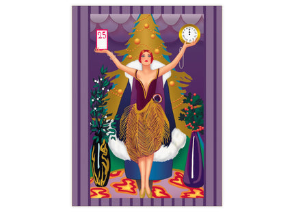 Countdown to Christmas Elegance Ceramic Tile