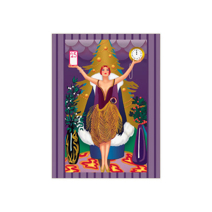 Countdown to Christmas Elegance Ceramic Tile