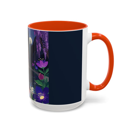 The Moonlit Garden Serenade Colorful Mugs – Art Deco Musical Elegance