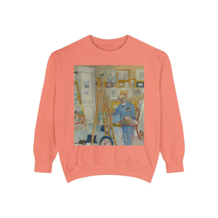 The Skeleton Painter by James Ensor Garment-Dyed Sweatshirt