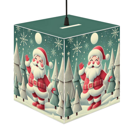 Santa's Joyful Christmas Light Cube