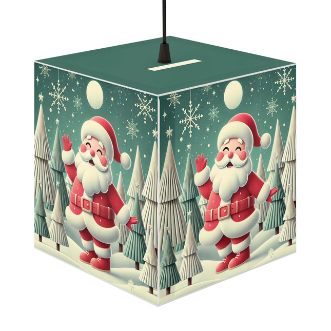 Santa's Joyful Christmas Light Cube