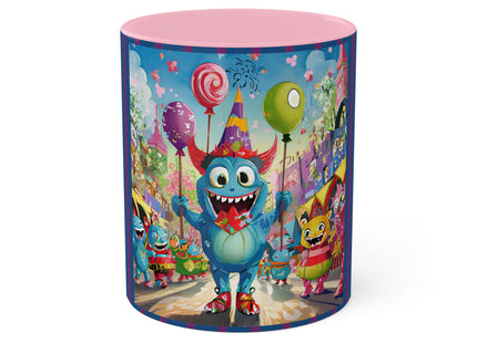 Monster Parade Madness Colorful Mugs, 11oz