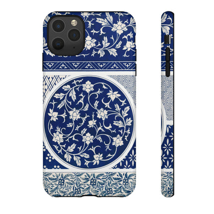 Blue Flower Pattern by Owen Jones Phone Cases