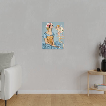 The Fairy’s Reflection – A Vintage Portrait of Charm