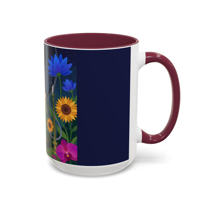 The Lady Of The Starlit Candles Colorful Mugs – Art Deco Theatrical Romance