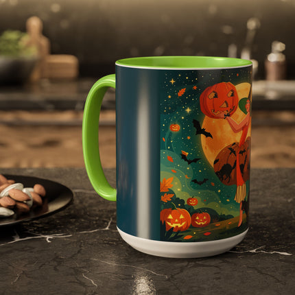 🦇🎃 The Witch Of Batwing Pumpkin Hollow Colorful Mug – Moonlit Halloween Charm
