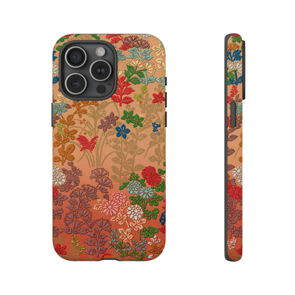 Ornamental Japanese Flower Pattern Phone Cases