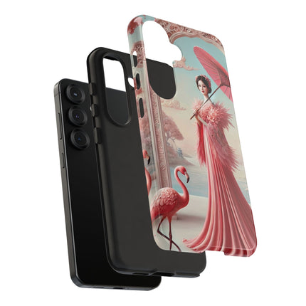 Petals, Porcelain, and Flamingos Phone Cases