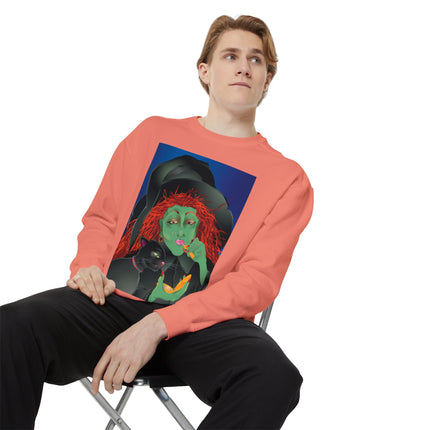 Mirror, Mirror A Witch's Touch Unisex Garment-Dyed Sweatshirt