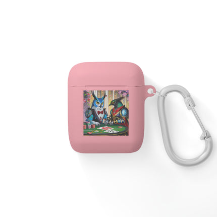 Cyberpunk Owl & Raven AirPods Case Cover