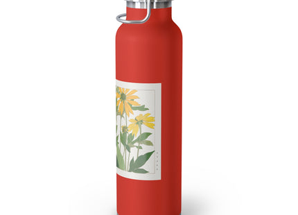 Clerodendrum & Rudbeckia by Tanigami Kônan Copper Vacuum Insulated Bottle, 22oz