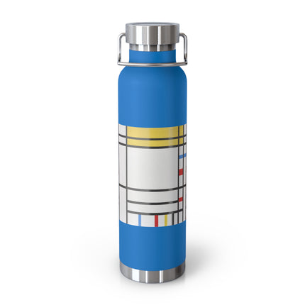 Place de la Concorde by Piet Mondrian Copper Vacuum Insulated Bottle, 22oz