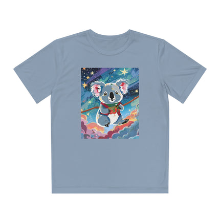 Cute Koala Youth Competitor Tee – Dreamy Skies & Whimsical Wonder