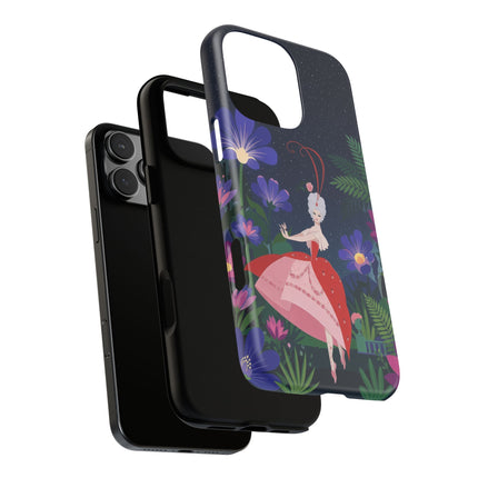 🌺✨ The Lady Of The Starlit Enchanted Garden Phone Case – Art Deco Floral Fantasy