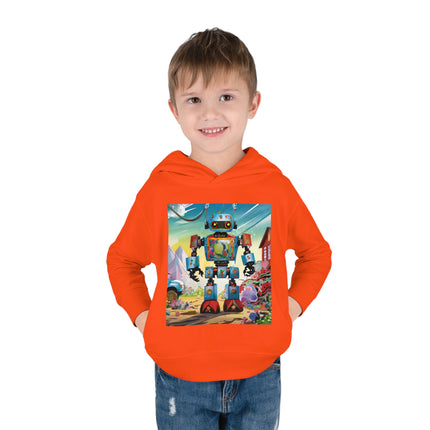 The Rusty Robot Toddler Pullover Fleece Hoodie