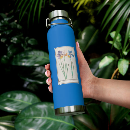 Iris, Iris sibirica by Anselmus Boëtius de Boodt Copper Vacuum Insulated Bottle, 22oz