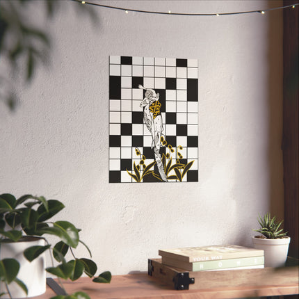 Woman and the Crossword Fine Art Posters