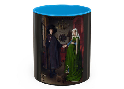 Arnolfini Portrait by Jan Van Eyck Colorful Mugs (11oz, 15oz)