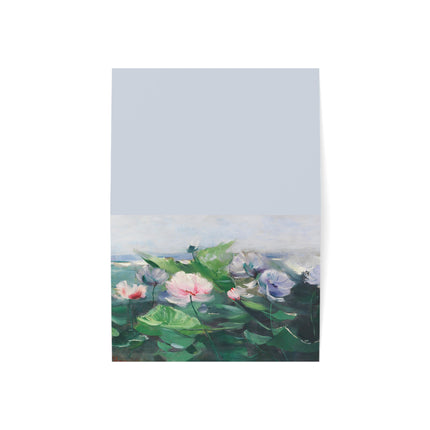 Water Lilies by Karl Hagemeister Greeting Cards (1, 10, 30, and 50pcs)