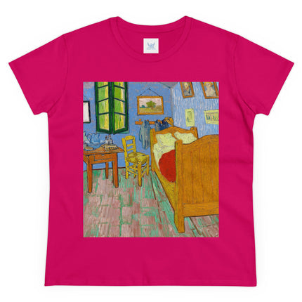 The Bedroom by Vincent van Gogh Women's Midweight Cotton Tee