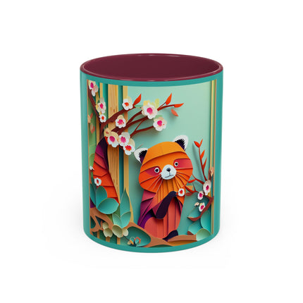A Playful Red Panda Colorful Mugs (11oz, 15oz)