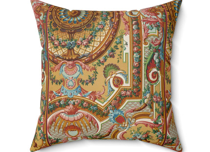 XVIII Siecle 2 by Auguste Racinet Spun Polyester Square Pillow