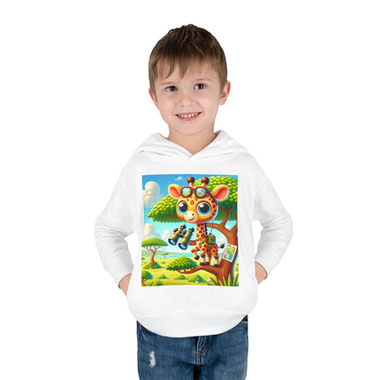 Giraffe Lookout Toddler Pullover Fleece Hoodie