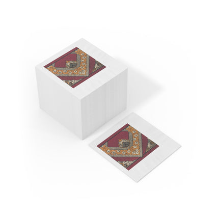 La décoration moderne dans le textile Pl. 12 by Gaston White Coined Napkins
