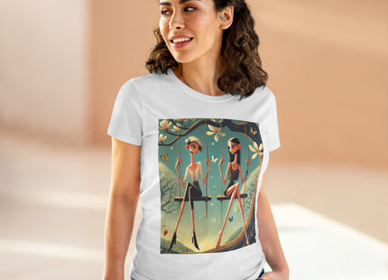 Whispers on the Spring Swing Cotton Tee