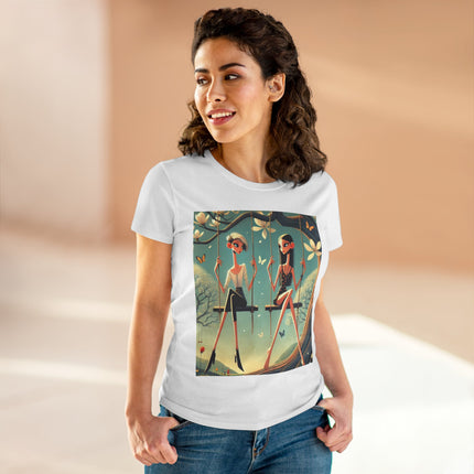 Whispers on the Spring Swing Cotton Tee
