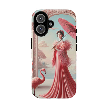 Petals, Porcelain, and Flamingos Phone Cases