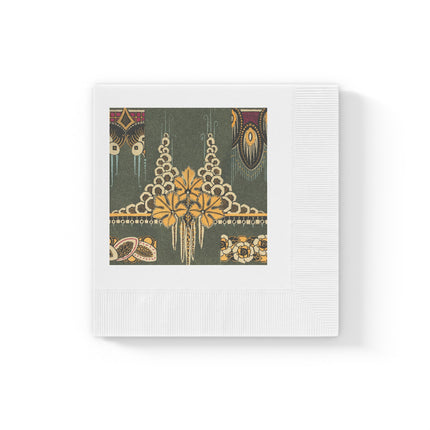 La décoration moderne dans le textile Pl. 2 by Gaston Charlet Placemat White Coined Napkins