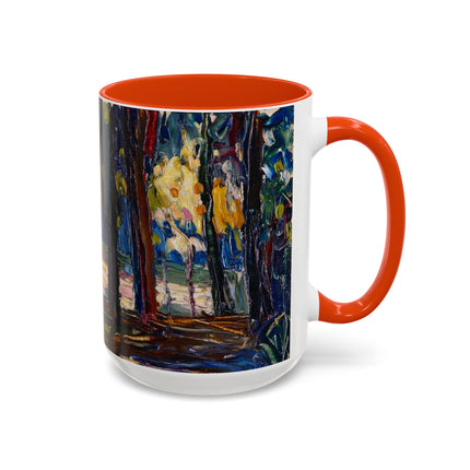 In the Park of St. Cloud by Wassily Kandinsky Colorful Mugs (11oz, 15oz)