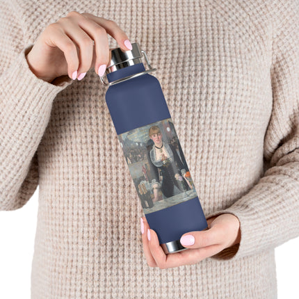 A Bar at the Folies-Bergère by Edouard Manet Copper Vacuum Insulated Bottle, 22oz